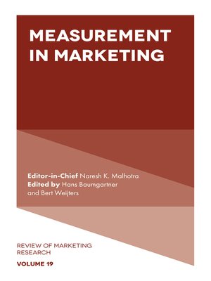 cover image of Measurement in Marketing